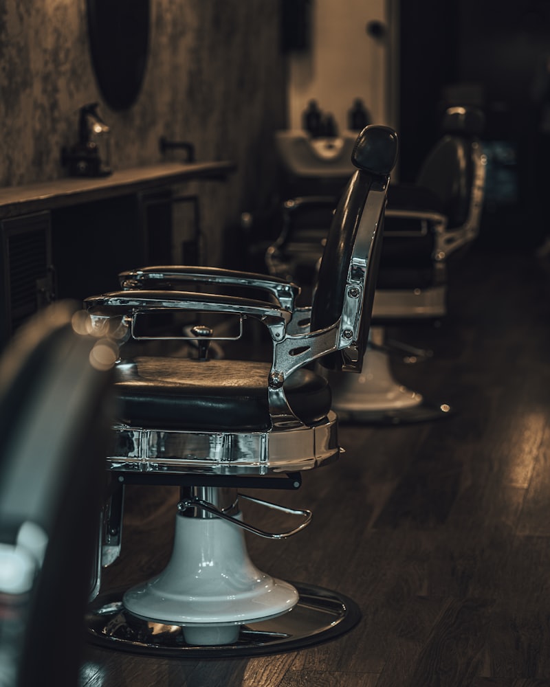 Barber chair detail